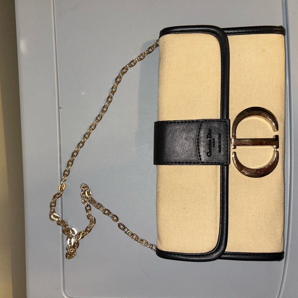 Chic Black and Cream Women's Bag